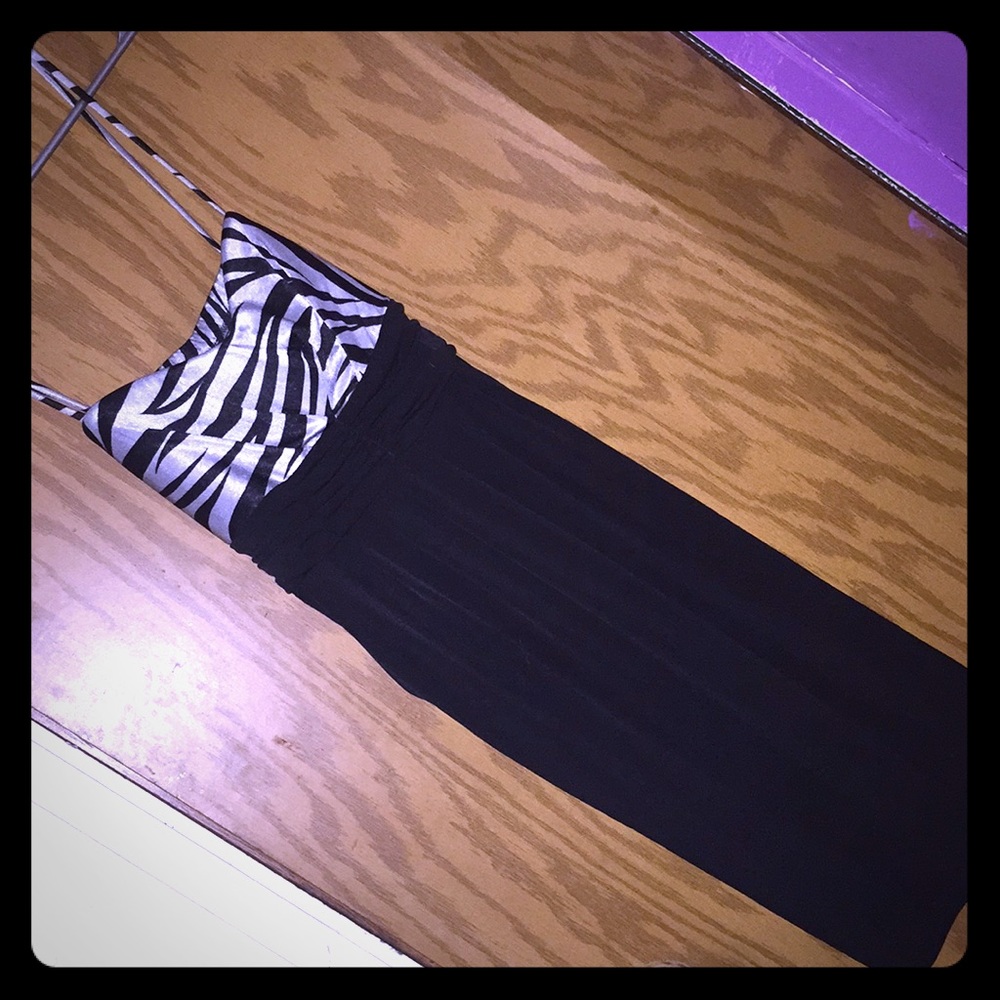 Zebra print dress